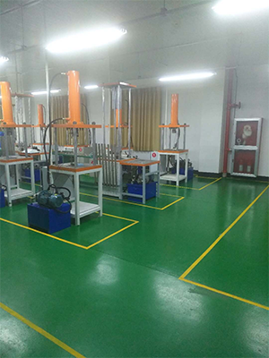 公司産品展示廳一角