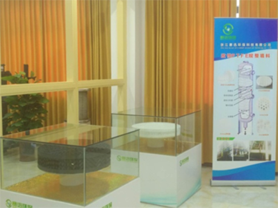 公司産品展示廳一角